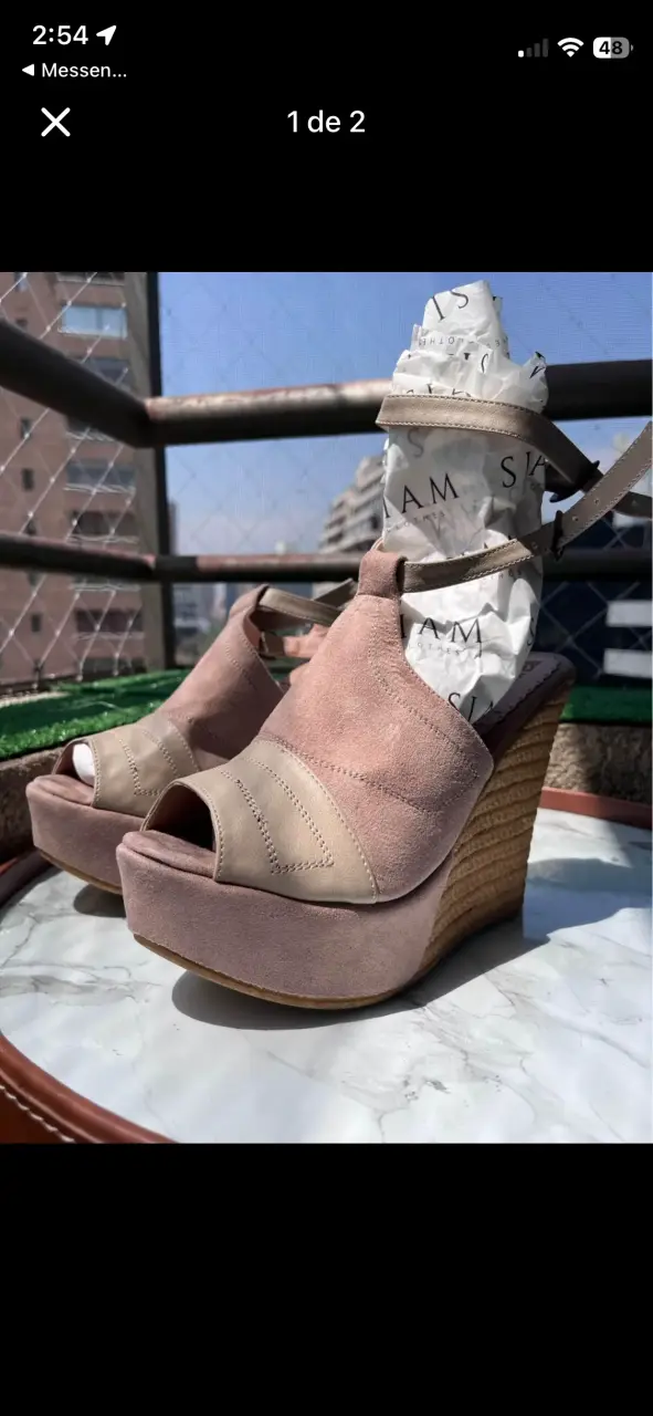 Sandalias peruanas color beige - 1