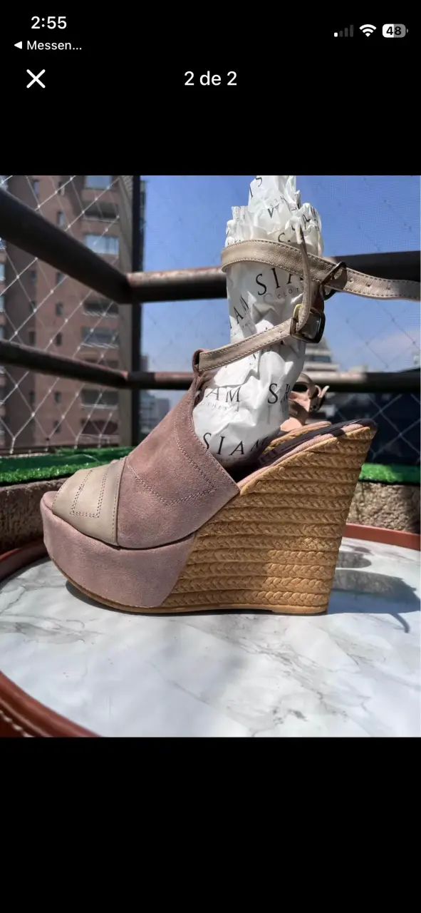 Sandalias peruanas color beige - 2
