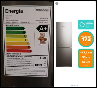 Refrigerador Mademsa MED165 - miniatura 2