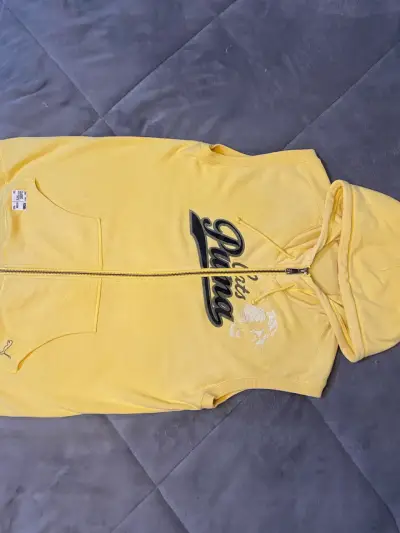 Polerón amarillo con capucha Puma Classic - miniatura 1