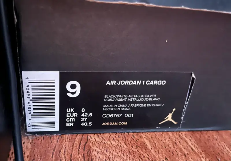 Air Jordan 1 Cargo 9US - 4