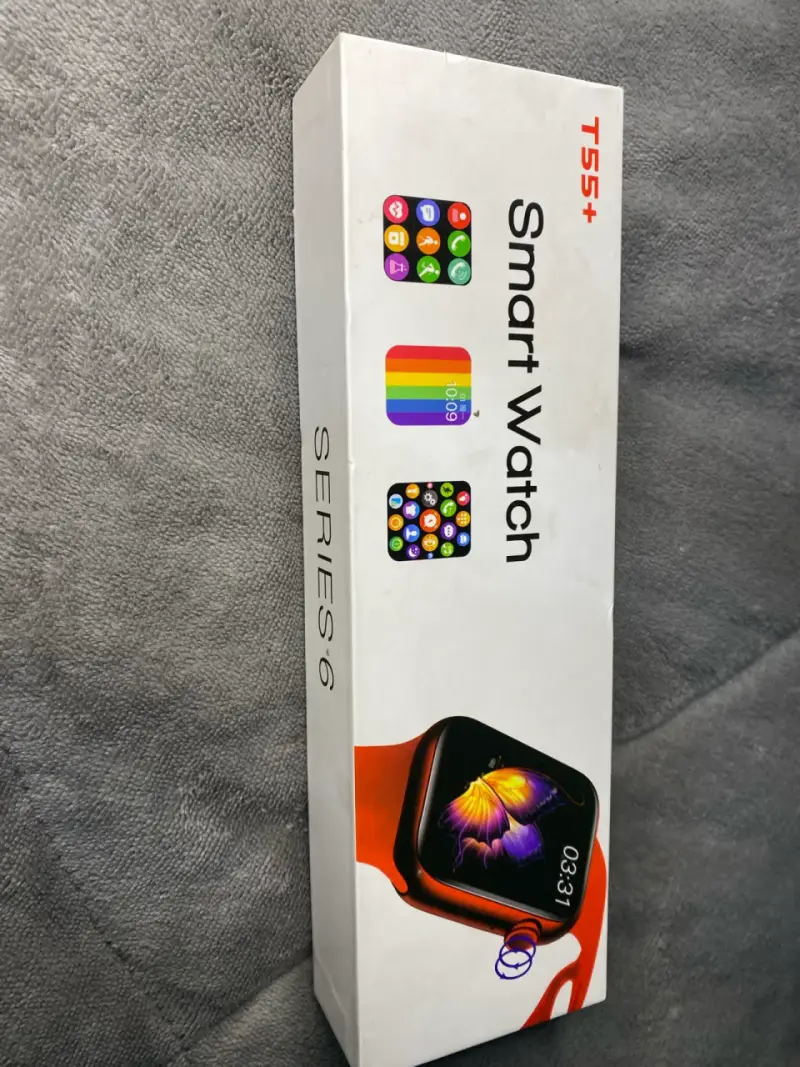 Smartwatch T55+ Series 6 con Correa Azul - 1