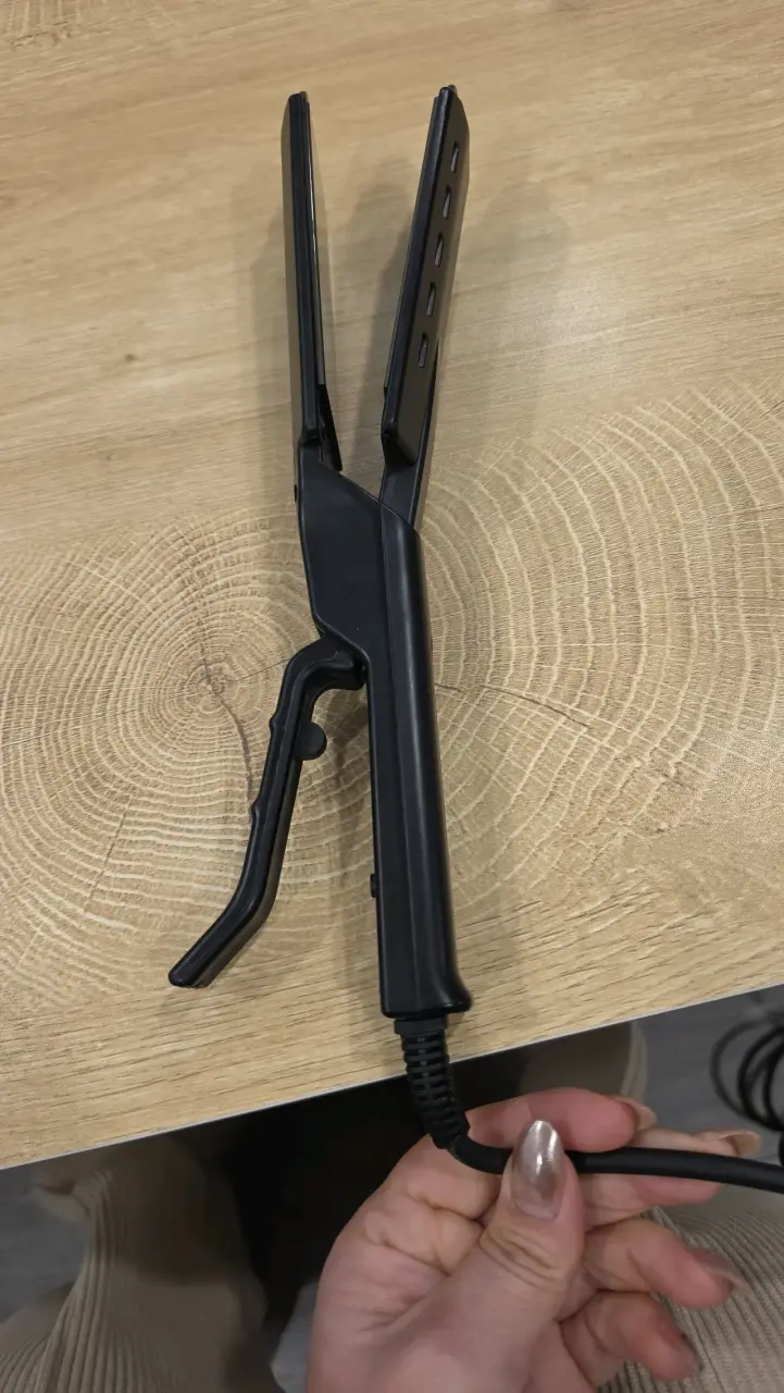 Plancha de Pelo Negra con Control de Temperatura
