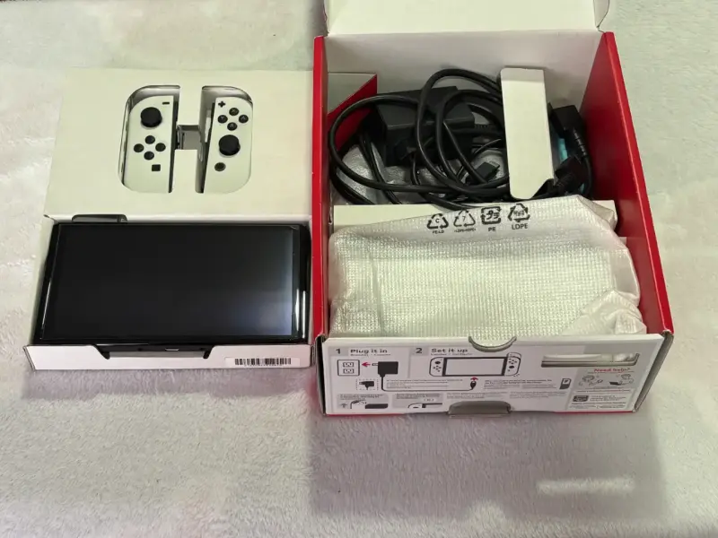 Nintendo Switch OLED Blanca 64GB Completa + Caja - 5
