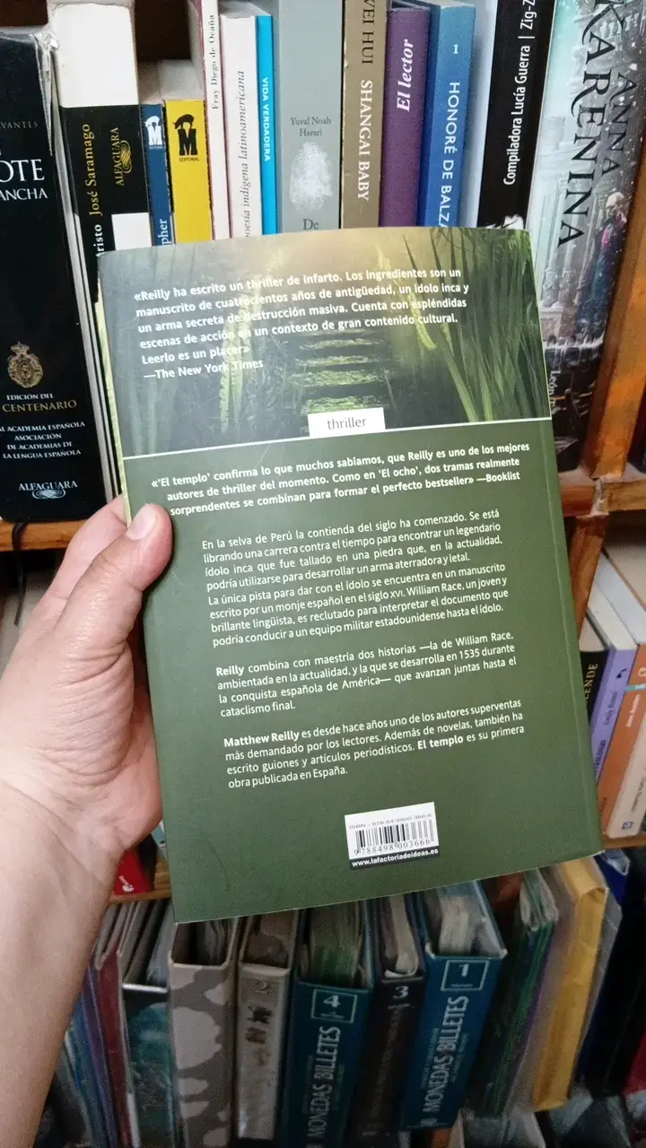 Libro 'El Templo' de Matthew Reilly 2ª edición - 2