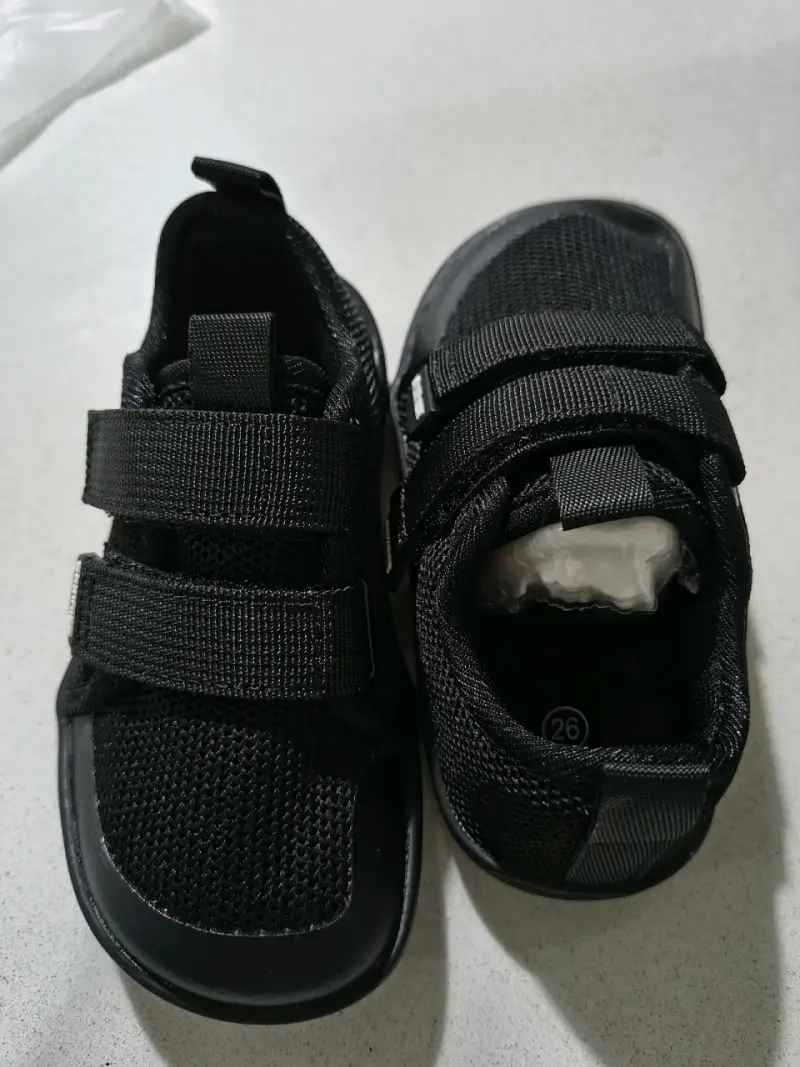 Zapatillas negras para niños Braxiner con velcro - 4