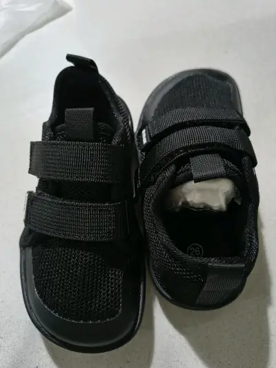 Zapatillas negras para niños Braxiner con velcro - miniatura 4