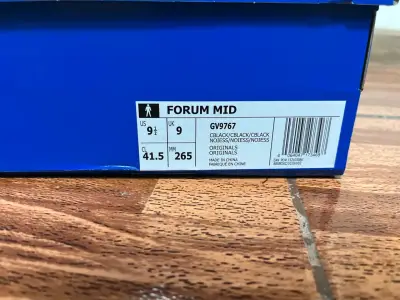 Adidas Forum Mid – Triple Black | Talla 41.5 - miniatura 6