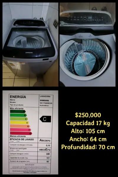 Lavadora Samsung carga superior - miniatura 1