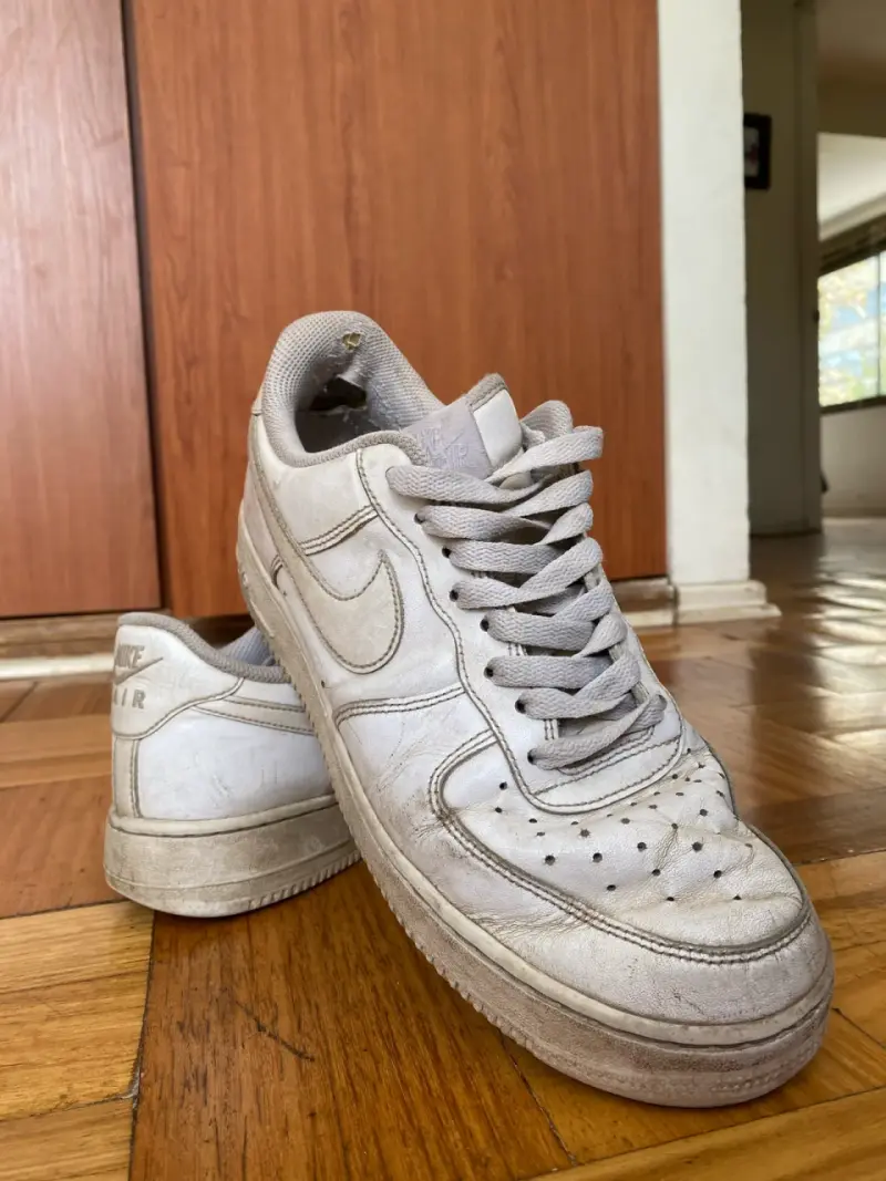 Zapatillas Nike Air Force 1 Blancas Usadas - 2