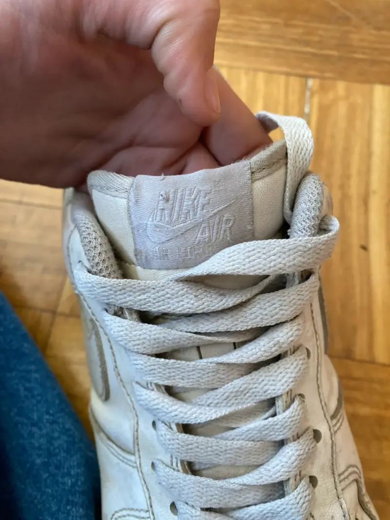 Zapatillas Nike Air Force 1 Blancas Usadas - 3