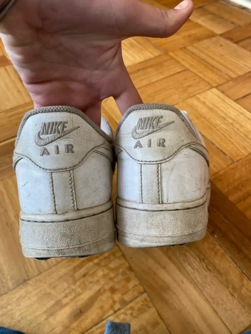 Zapatillas Nike Air Force 1 Blancas Usadas - 4