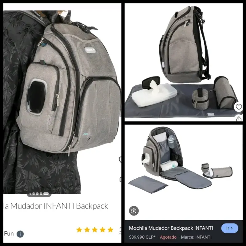 Mochila Mudador Infanti con Accesorios