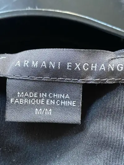 Vestido negro sin mangas Armani Exchange - miniatura 3