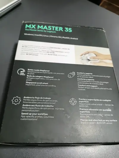Mouse inalámbrico Logitech MX Master 3S blanco - miniatura 2
