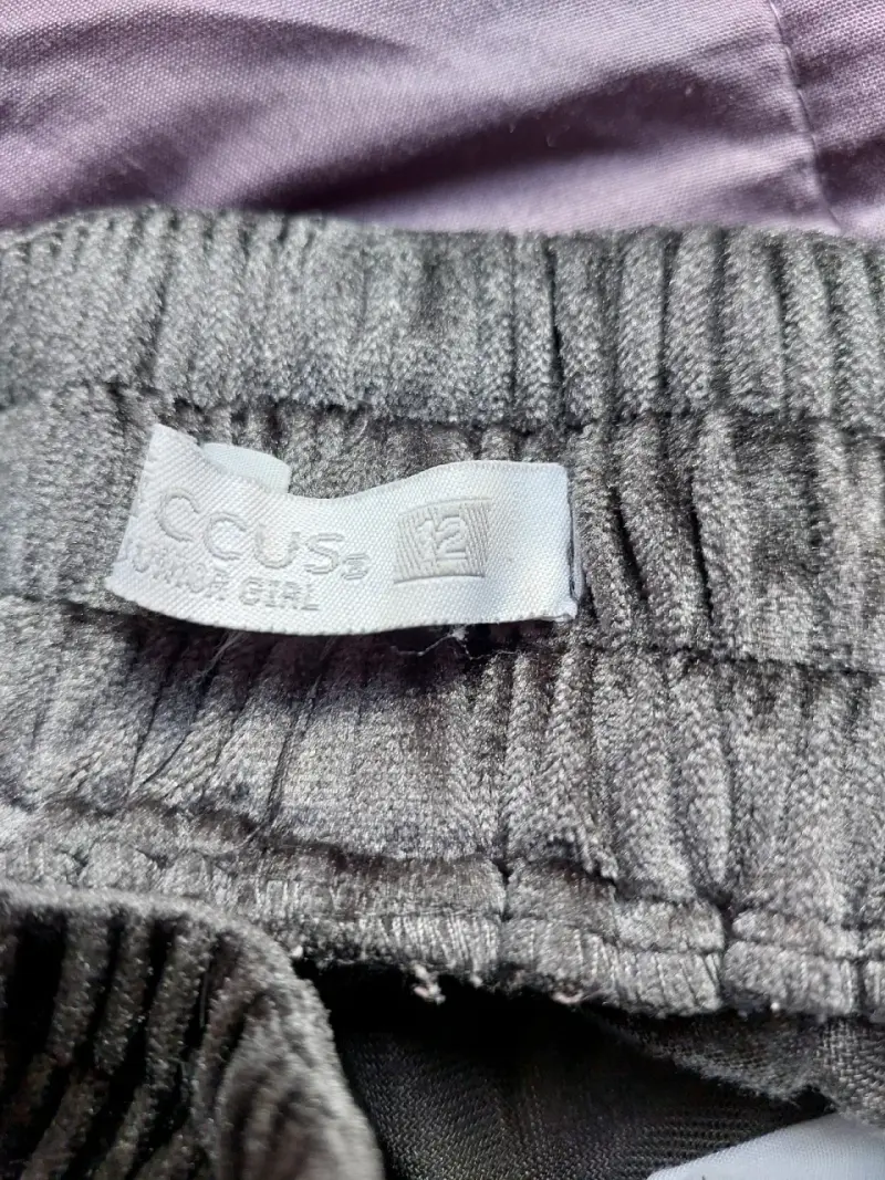 Pantalones anchos grises talla 12 - 3