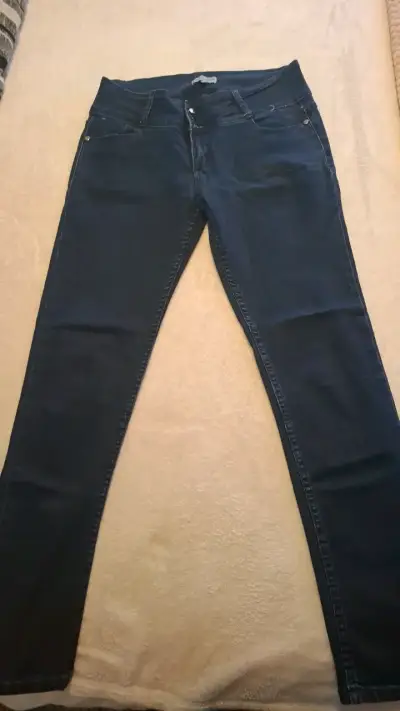 Jeans ajustados azul oscuro Brigitte Naux - miniatura 1