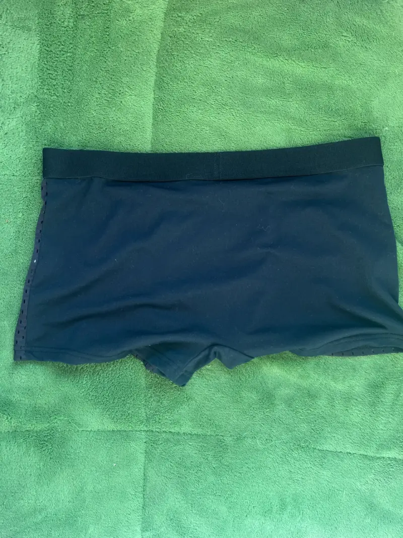 Boxer negro con diseño de malla para hombre - 2