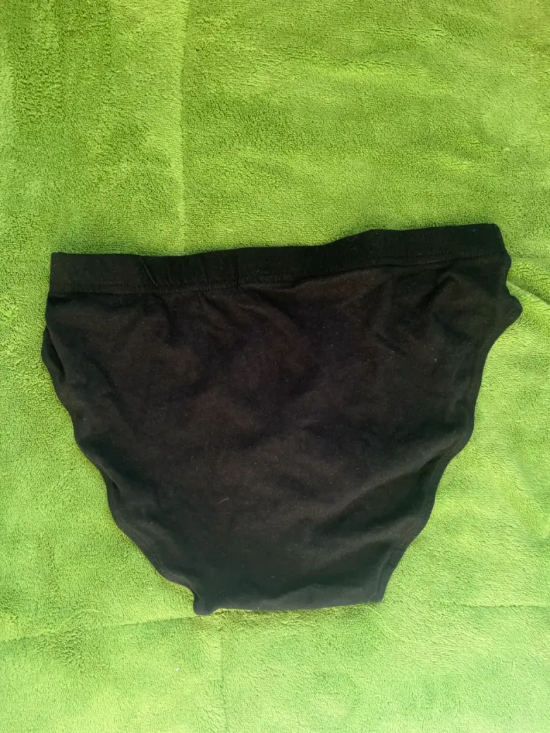 Calzoncillo negro de algodón para hombre - 2
