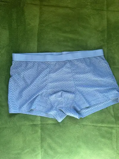Boxer calzoncillo azul de malla para hombre - miniatura 1