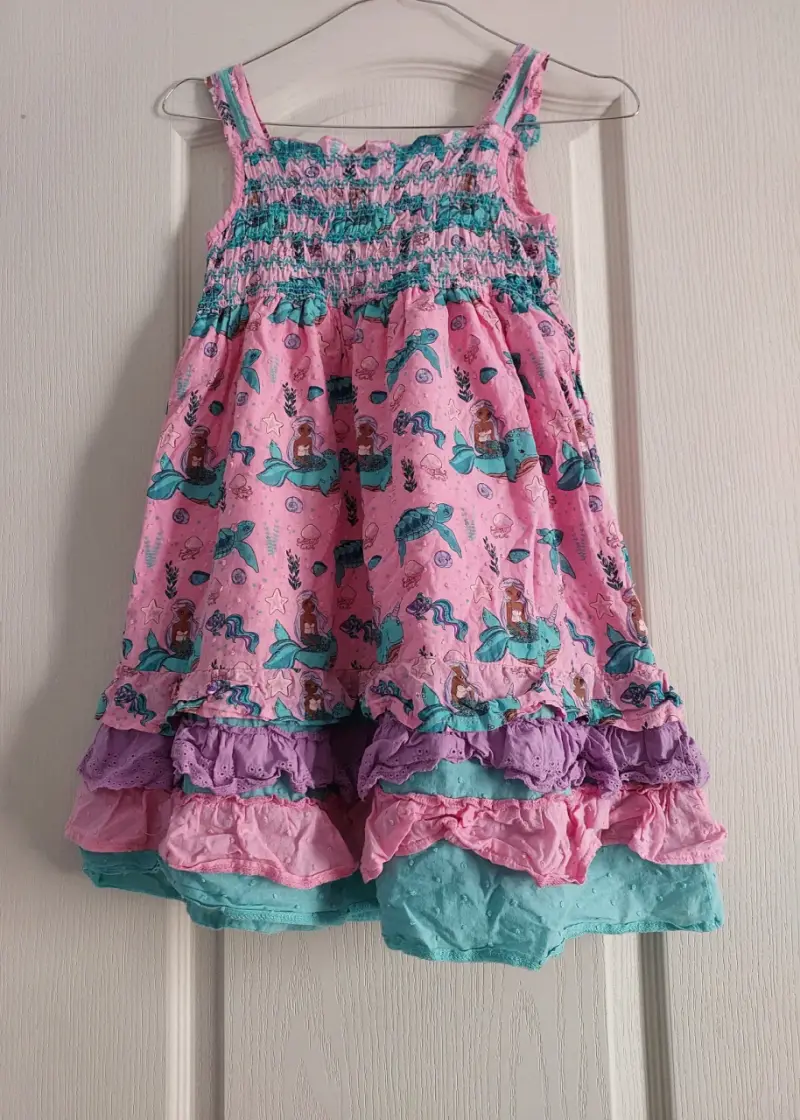 Vestido infantil con diseño talla 8 - 2