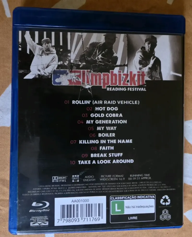 Blu-ray Limp Bizkit Reading Festival Edición Ltda. - 5