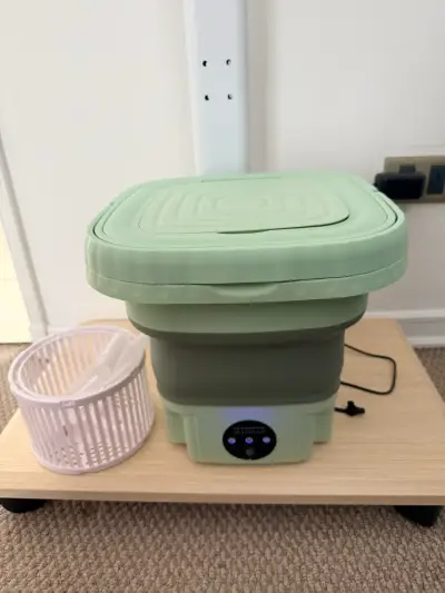 Mini lavadora portátil plegable verde - miniatura 1