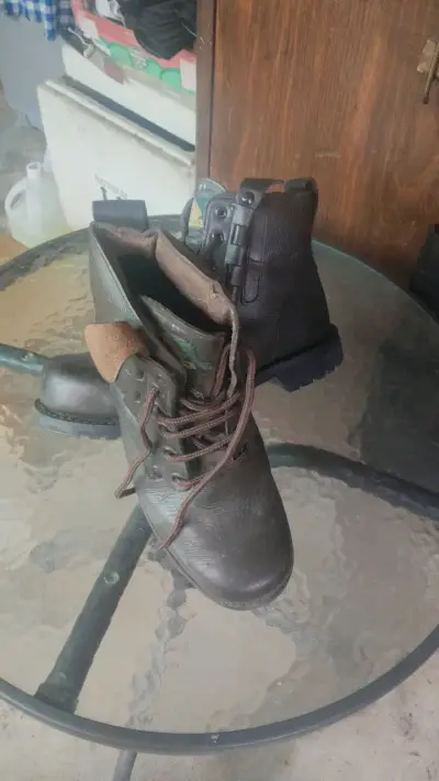 Botas de cuero American Shoe negras talla 41 - miniatura 2