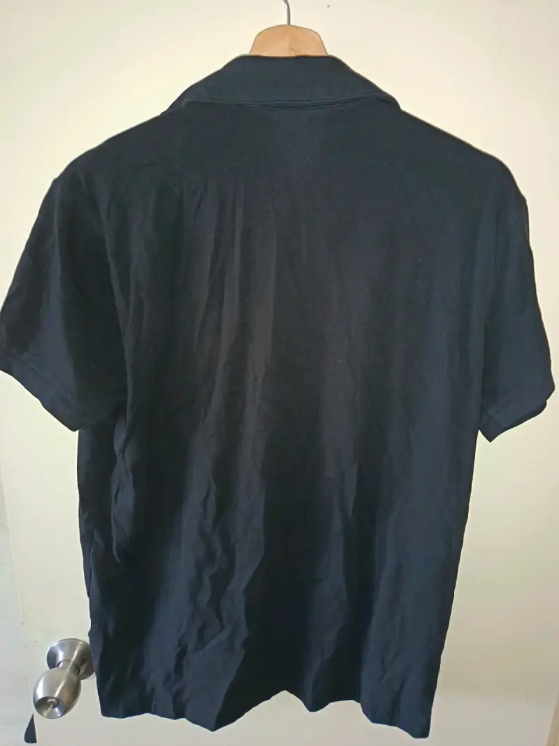 Polera negra de algodón H&M para hombre - 2