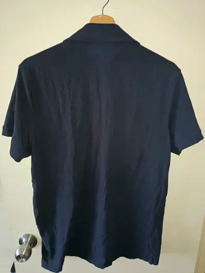 Polera Polo Azul Oscuro H&M Talla M - miniatura 2
