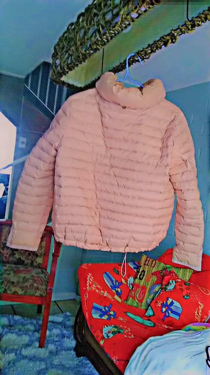 Chaqueta acolchada beige para invierno - 2