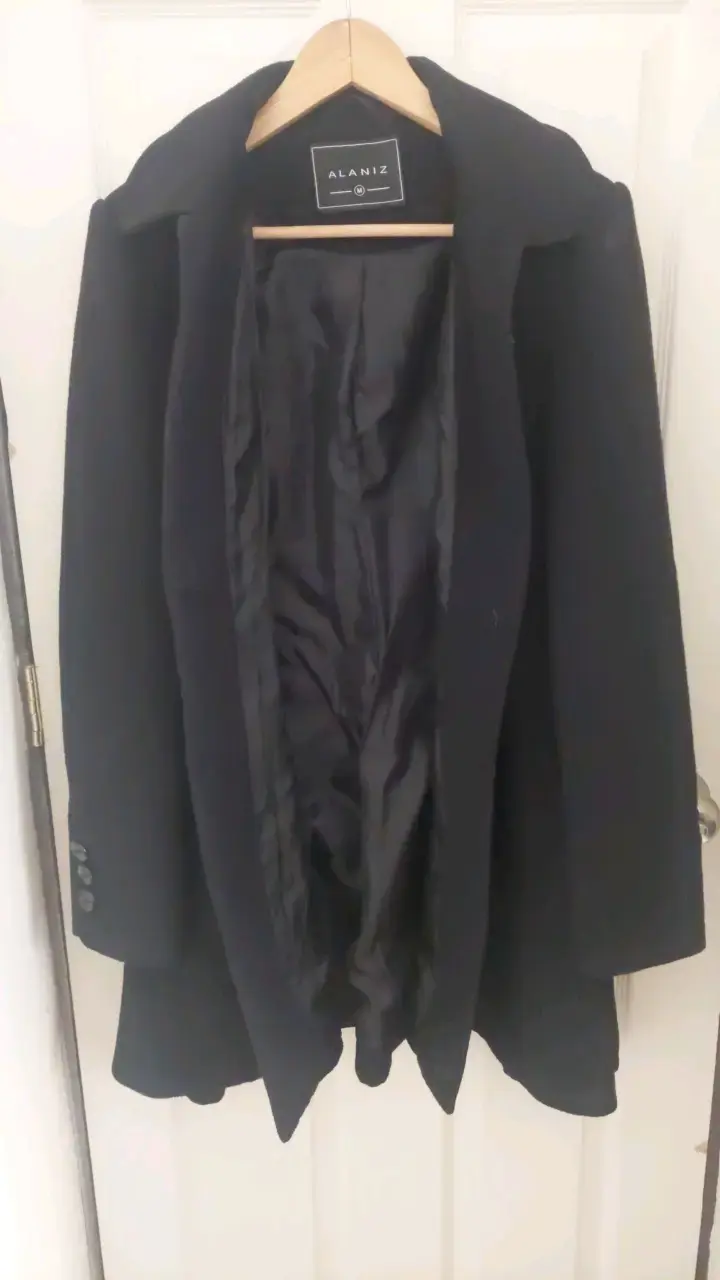 Abrigo negro elegante Alaniz para mujer - 3