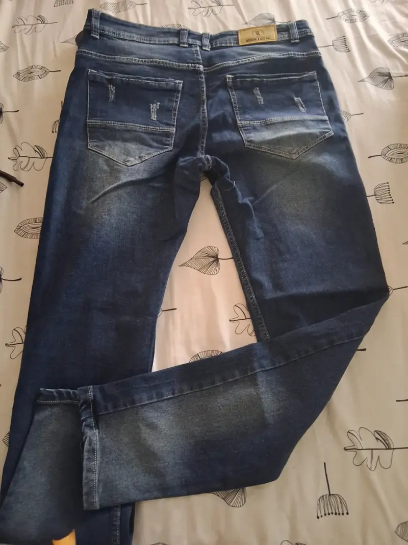 Jeans azul desgastados talla 30 - 2