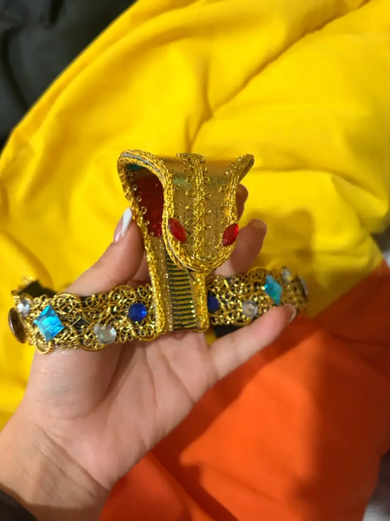 Disfraz de Cleopatra con accesorios dorados - 4