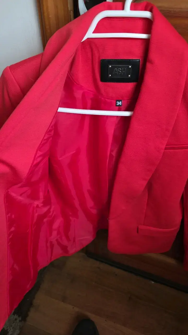 Blazer rojo para mujer talla 34 - 3