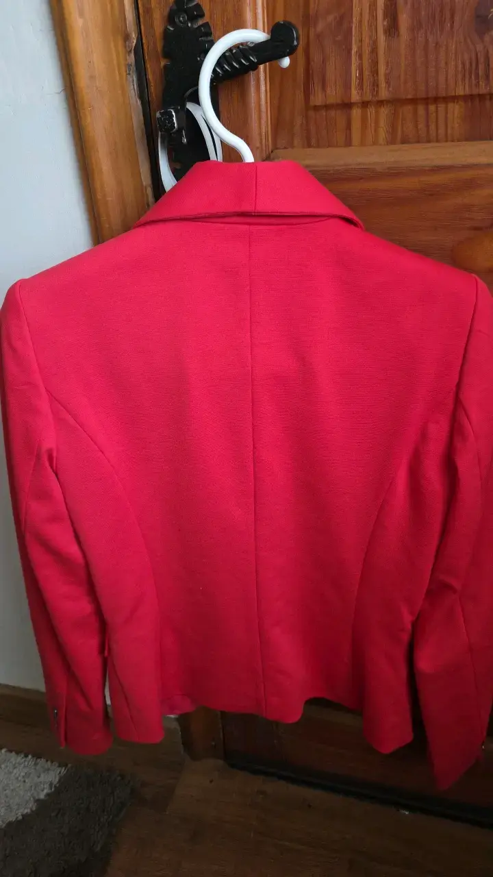 Blazer rojo para mujer talla 34 - 4