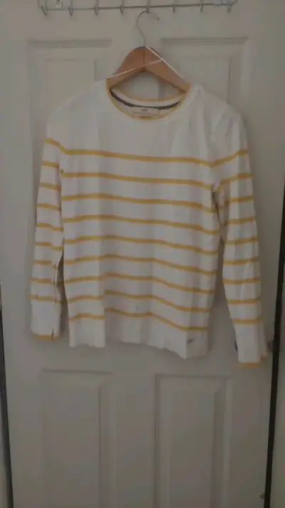 Suéter a rayas blanco y amarillo Esprit - miniatura 1
