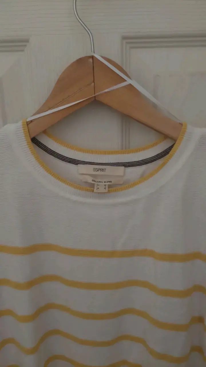 Suéter a rayas blanco y amarillo Esprit - 2