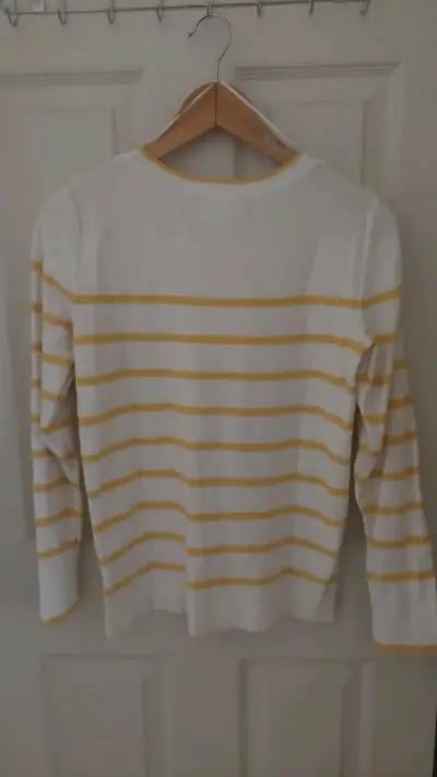 Suéter a rayas blanco y amarillo Esprit - miniatura 4