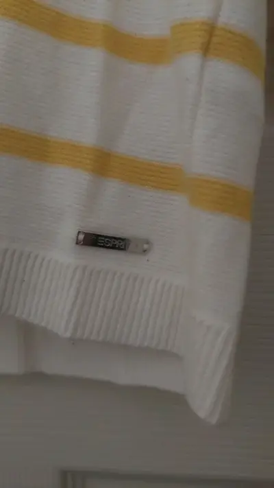 Suéter a rayas blanco y amarillo Esprit - miniatura 5