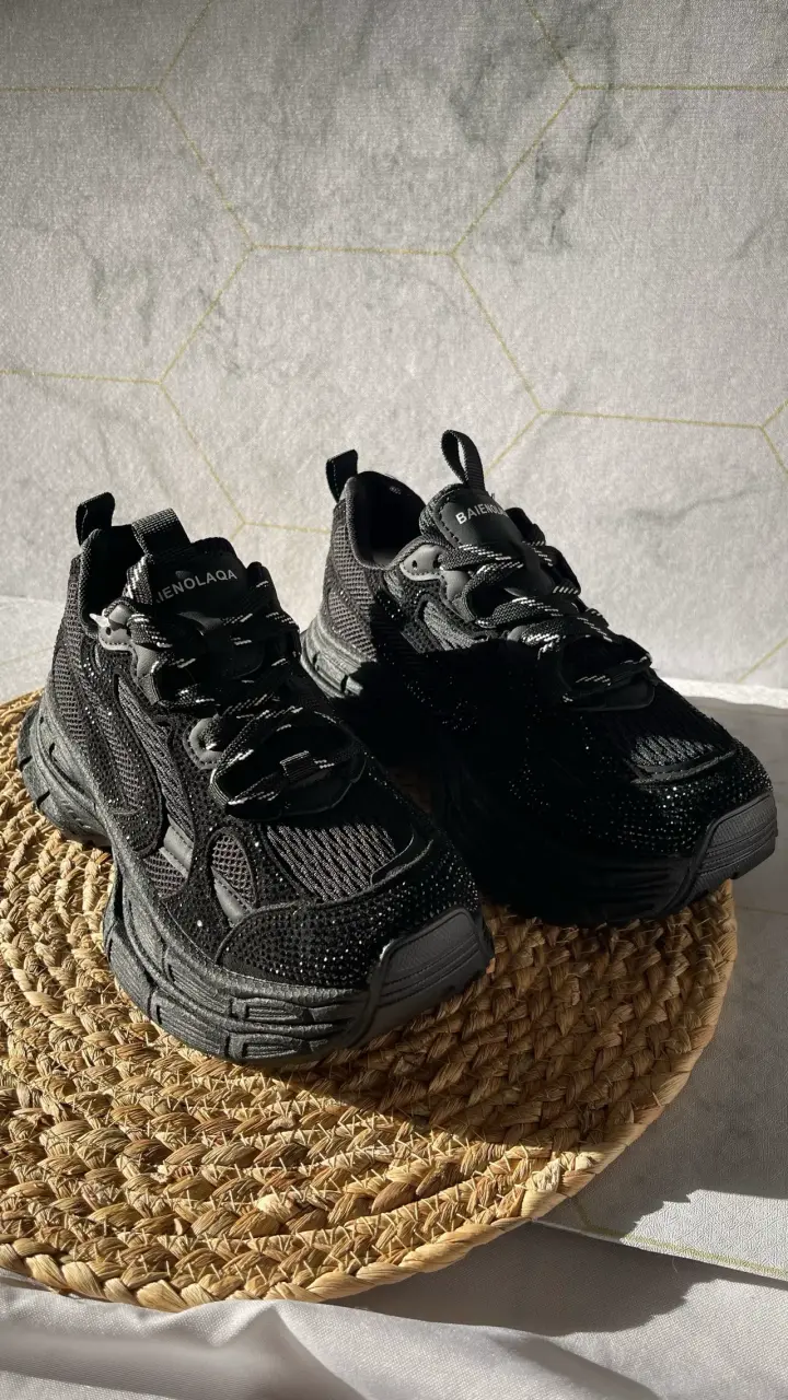 Zapatillas deportivas negras con plataforma - 2