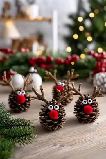 Piñas secas pequeñas decorativas  catidad 20 - miniatura 5