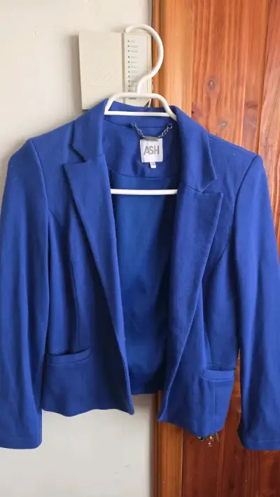 Blazer azul mujer marca ASH talla 36 - miniatura 1