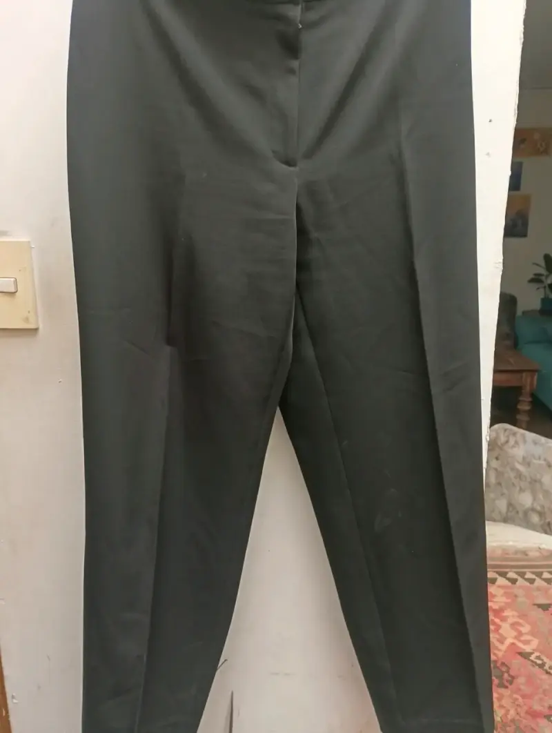 Pantalones de vestir negros para mujer