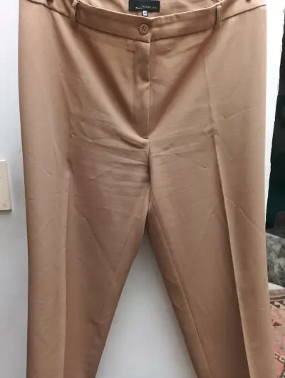 Pantalones de vestir beige Stefano Cocci talla 48 - miniatura 1