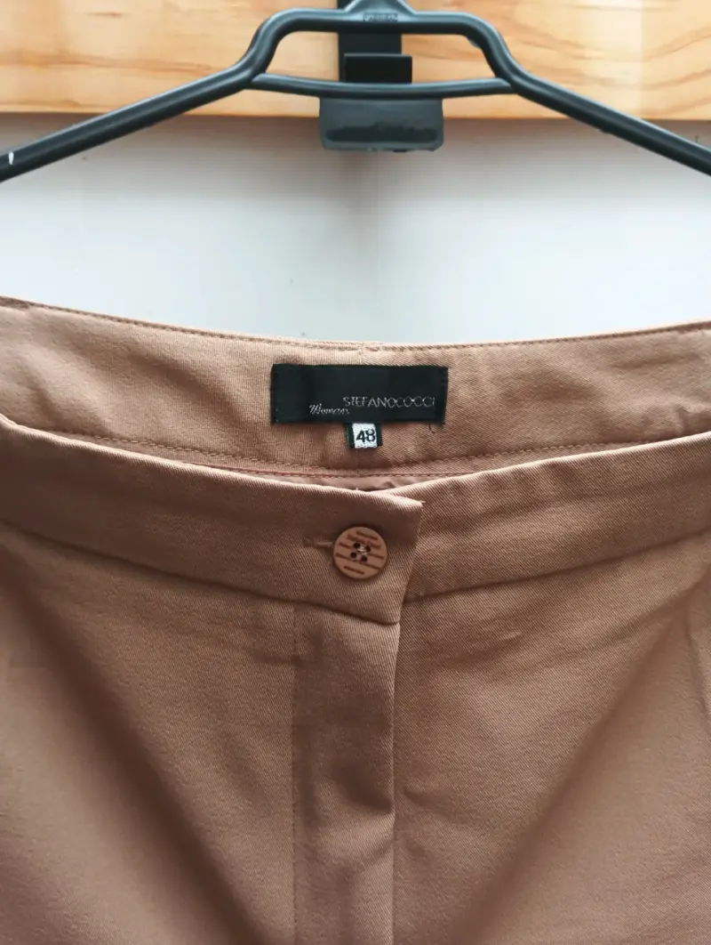 Pantalones de vestir beige Stefano Cocci talla 48 - 2