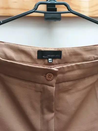 Pantalones de vestir beige Stefano Cocci talla 48 - miniatura 2
