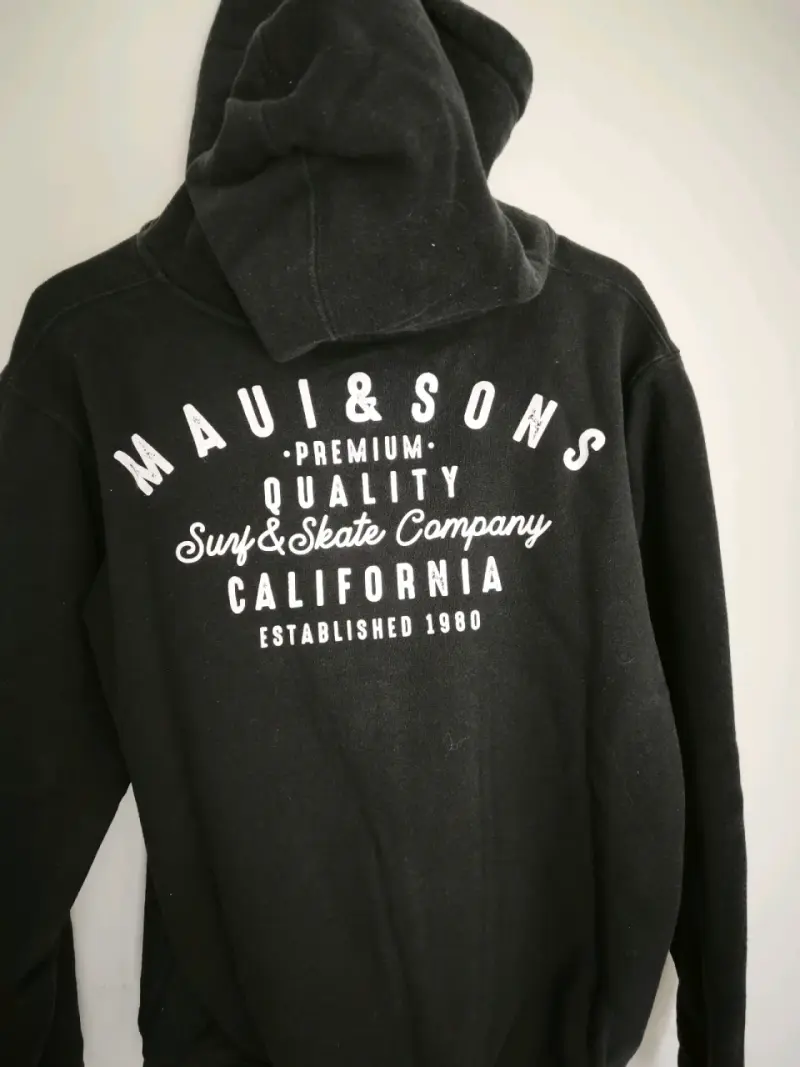 Polerón negro con capucha Maui & Sons - 3