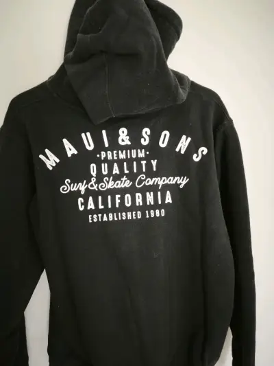 Polerón negro con capucha Maui & Sons - miniatura 3