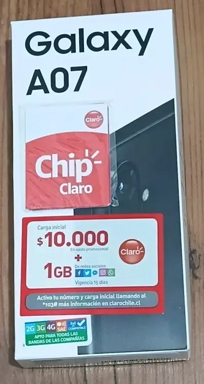 Smartphone Samsung Galaxy A07 con Chip Claro - miniatura 1